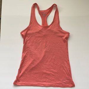 Coral pink workout tank top